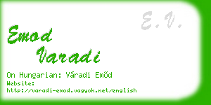 emod varadi business card