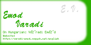 emod varadi business card